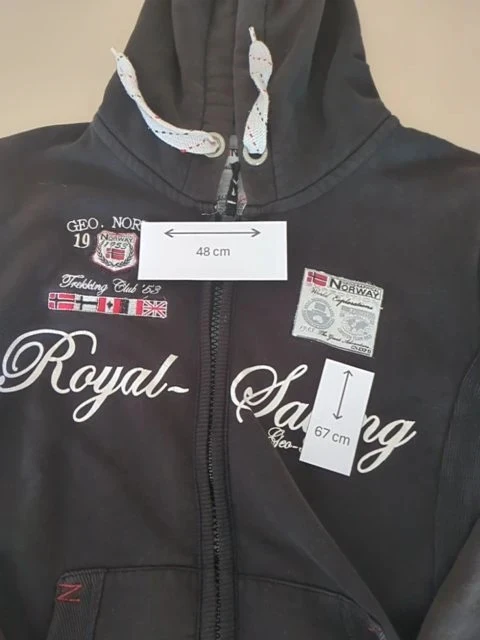 Sweat zippé - Geographical Norway - L - Noir - Fighter – photo 3